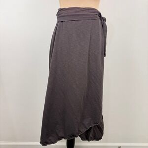Athleta Wrap Maxi Skirt Womens Small Dusty Plum Gray Casual Boho